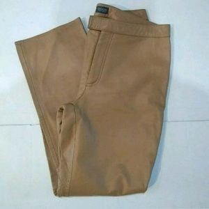 Garson by Rem Garson Tan Leather Pants Sz 12P